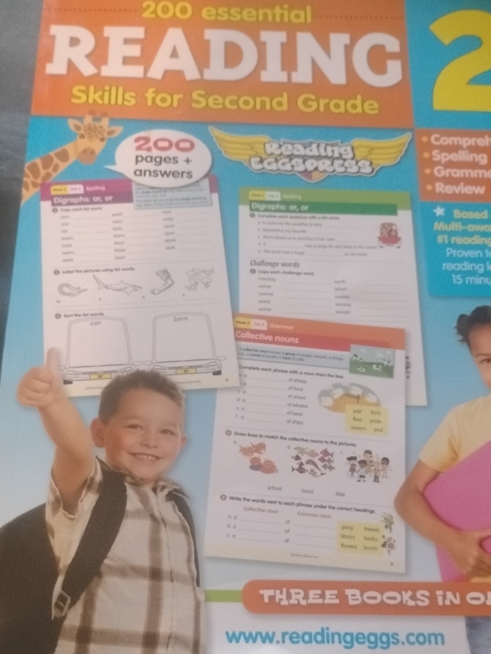 200 Essential Reading Skills for Second Grade - Blue